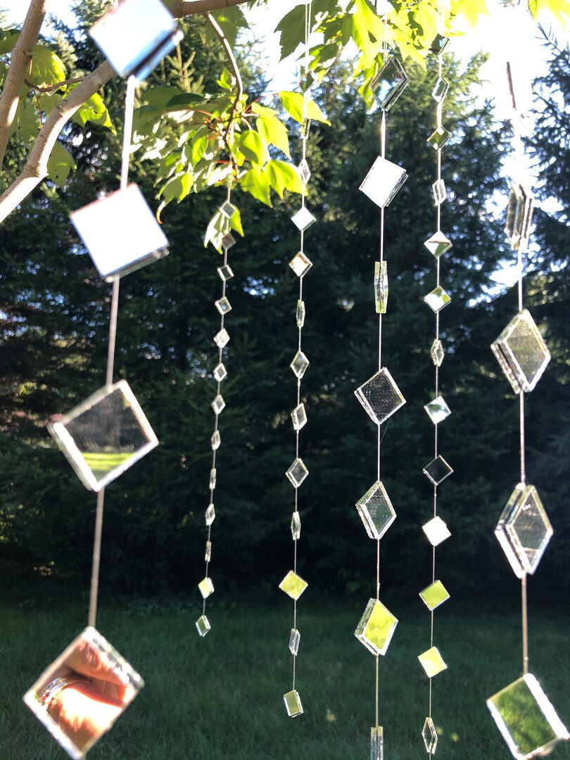 Acchiappasole Da Giardino Trifoglio - 3 Pezzi, 25cm, Verde Fluorescente, Decorazione Esterna - Foto 4